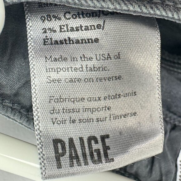 EUC - Paige Denim Dark Grey Size 29 - Picture 7 of 10